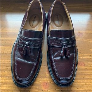 Brown tasseled slip ins by Bostonian